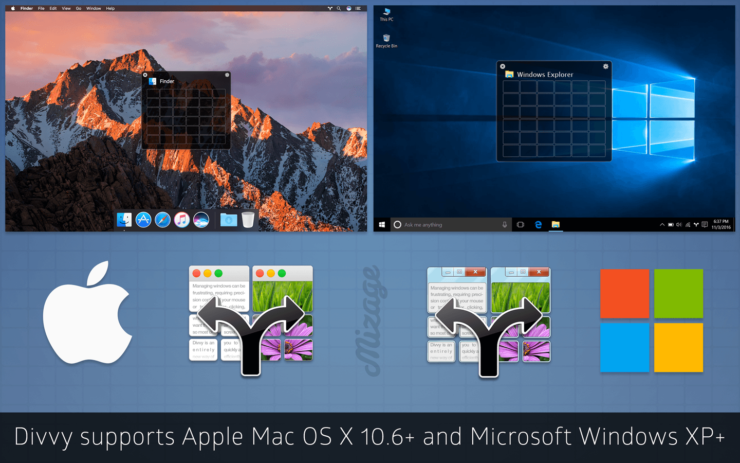 does ms office for mac 2016 allow split screen